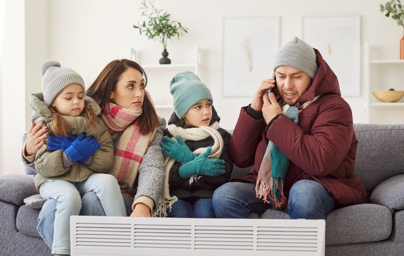 O familie a trăit 3 luni fără căldură în apartament, la 12 grade, pentru că niciun instalator nu a venit să le repare caloriferele