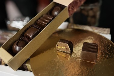 Pralina lui Eminescu la Chocolate Saga, unicul festival de ciocolată din România. Foto: Vlad Chirea