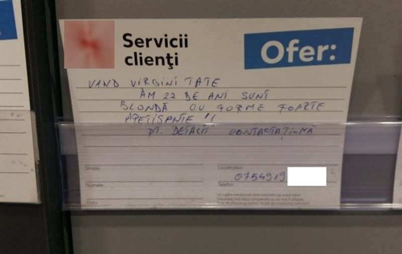 O tânără din Arad își vinde virginitatea la supermarket. „Sunt blondă”