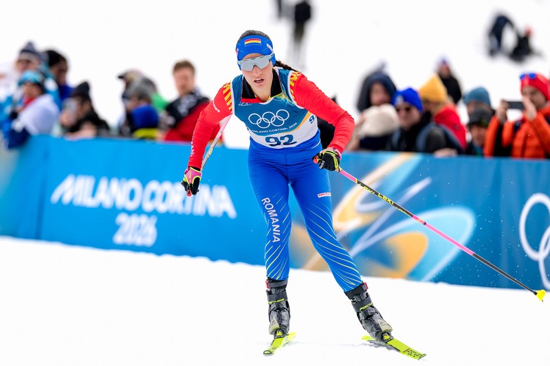 Delia Reit, în timpul probei de 10 kilometri stil liber. Foto: Imago