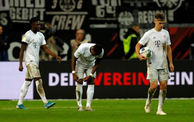 Bayern Munchen, umilită la Frankfurt. Bavarezii, sezon de coșmar