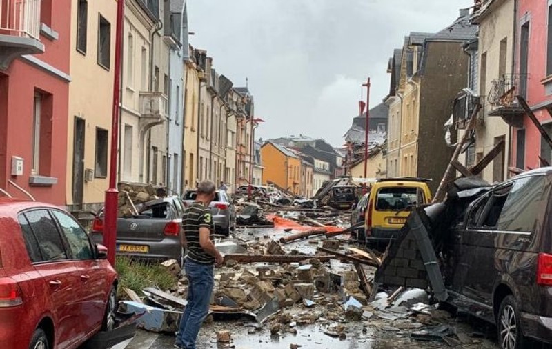 Tornadă în Luxemburg. Șase persoane au fost rănite, iar pagubele sunt uriașe