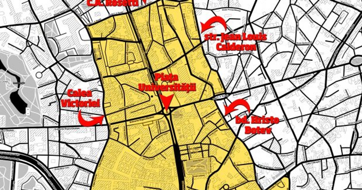 tarife pentru parcarea în București de aproape 10 ori mai mari decât în prezent