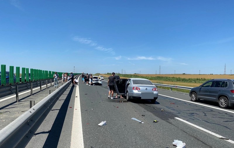 Încă un accident pe A2, la kilometrul unde a avut loc carambolul cu zeci de mașini, dar pe celălalt sens de mers