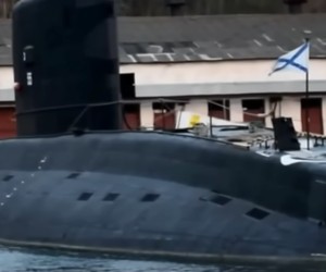 Submarinul ar fi fost implicat într-un accident grav. Foto Captură video The Sun