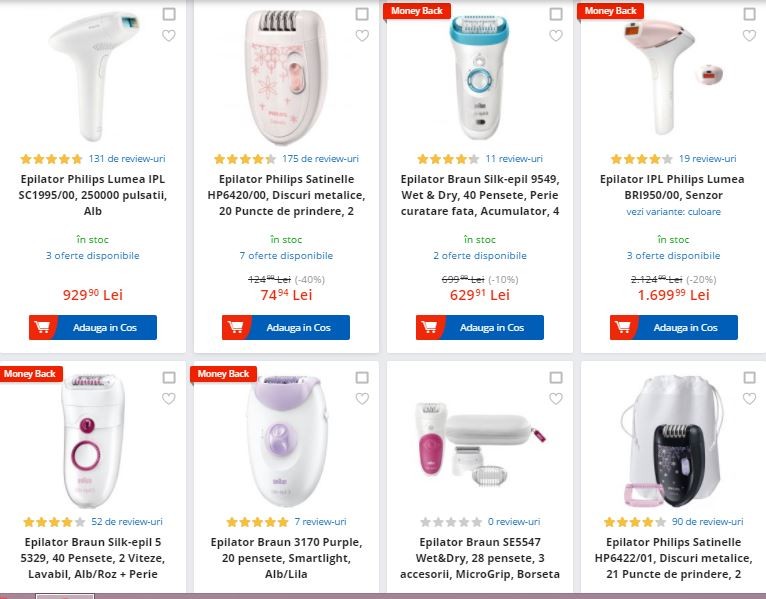 Epilatoare ieftine de Black Friday 2017