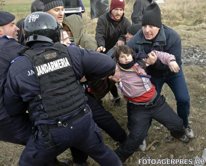 Protestele din jud. Vaslui au fost extrem de violente | Foto: Agerpres