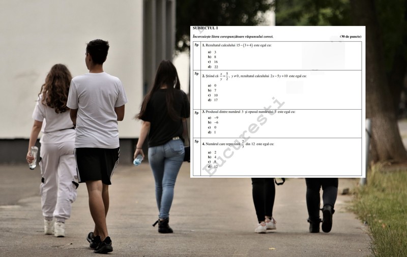 Subiectele la Matematică la Evaluarea Națională 2023. Ce le-a picat elevilor