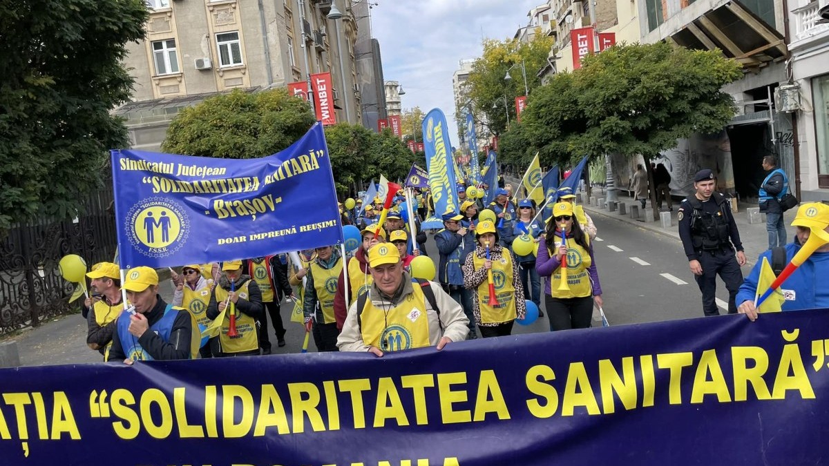 Foto: Facebook Federația “Solidaritatea Sanitară” din România