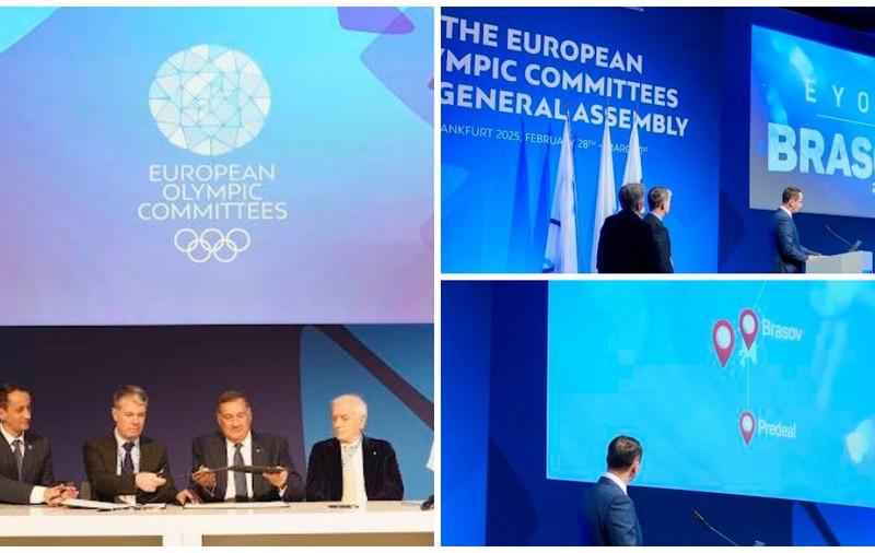 Brașovul va găzdui Festivalul Olimpic al Tineretului European de iarnă în 2027. Contractul s-a semnat, sâmbătă, la Frankfurt