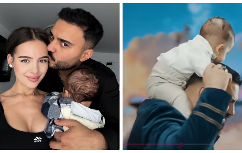 Primele imagini cu chipul băiețelului Oanei Ciocan și al lui Jador. Artistul l-a prezentat tuturor pe Avraam. Cu cine seamănă micuțul! „Cea mai mare fericire”