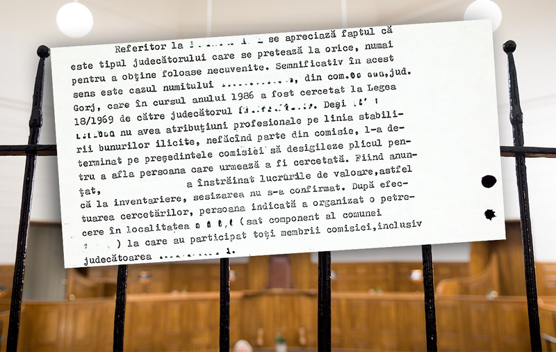 Corupția din justiția comunistă, în rapoartele Securității. Portretul judecătorului care „se pretează la orice”