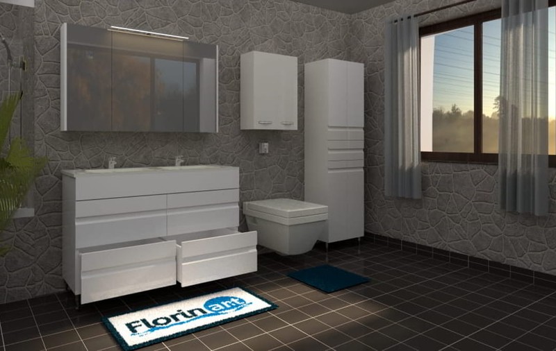 Mobilier baie Florin Art: Echilibrul perfect între estetică și utilitate în designul interior
