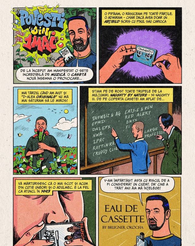 Prima bandă desenată despre istoria hip-hop-ului autohton. Autor: Adrian Cârciova, popularizat de „Vocea României” sub numele Tony Baboon