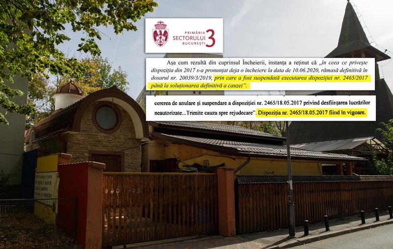 Primăria Sectorului 3, declarații contradictorii despre refuzul de a demola o capelă ridicată ilegal pe spațiul verde
