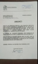 Anunțul DPS publicat de Primăria Mănești pe Facebook