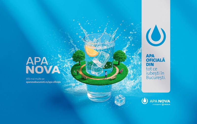 Apa Nova lansează campania „Apa oficială din tot ce iubești în București”