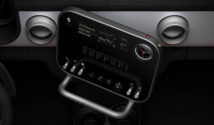 Consola centrala de pe Ferrari Luce. Foto: Ferrari