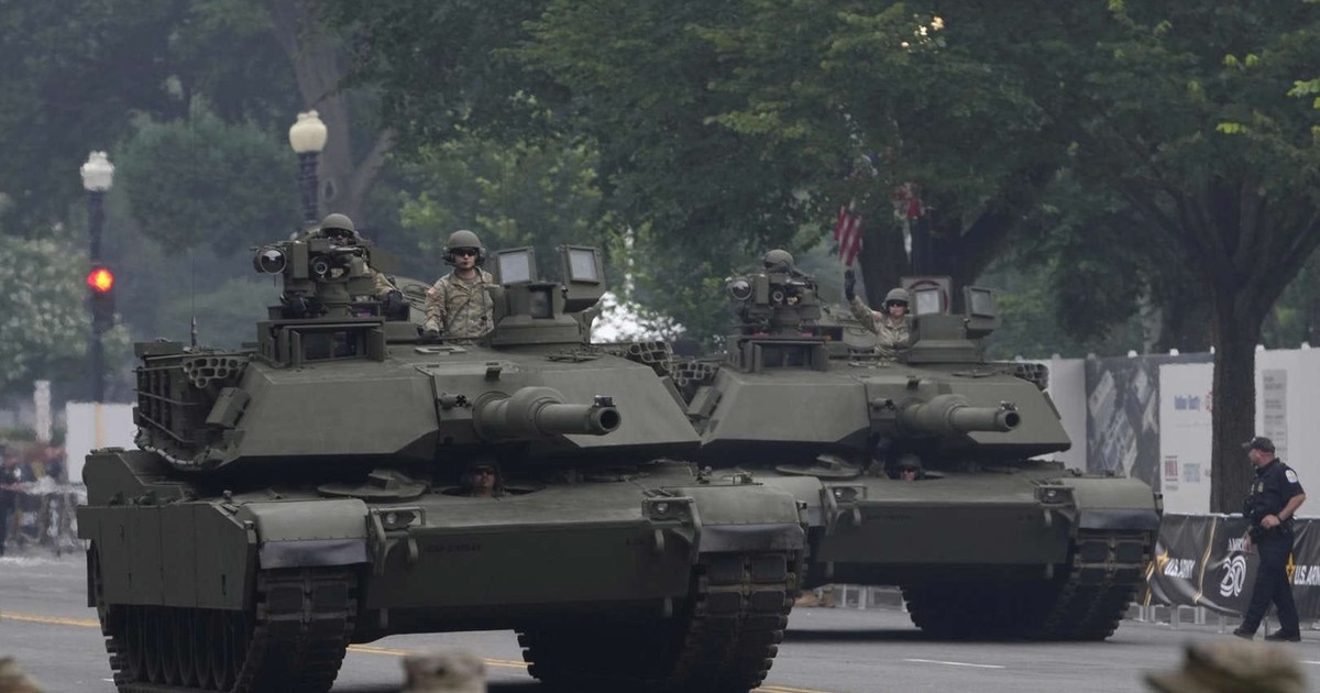 Tancul Abrams, la parada militară de la Washington organizată pentru Donald Trump