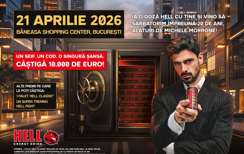 HELL sărbătorește 20 de ani, cu Michele Morrone, la evenimentul aniversar din București