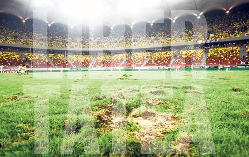 Foto | Iarbă de 1.500.000 € pe Naţional Arena
