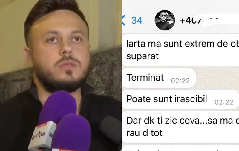 Gabi Bădălău a reacționat, după ce Claudia Pătrășcanu a publicat mesajele private: „Erau din timpul relației”