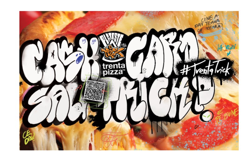 Cash, card sau trick? La Trenta Pizza se poate plăti pizza cu trickuri!