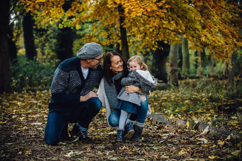 Katie, alături de familia ei