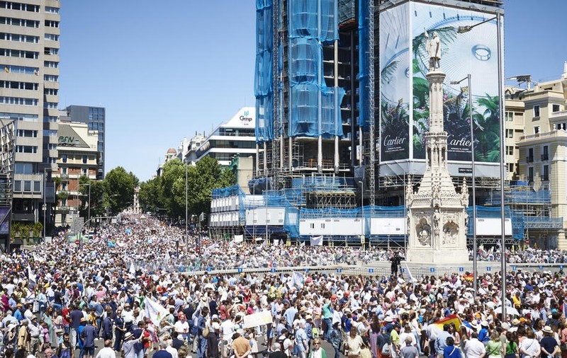 25.000 de oameni au manifestat la Madrid împotriva avortului: „Este crimă! Da, vieții, da, familiei!”