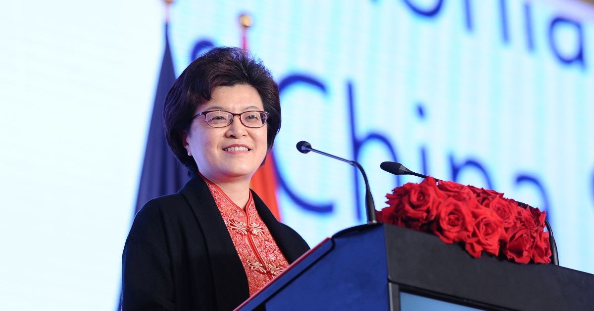 Jiang Yu, ambasadorul Republicii Populare Chineze in Romania. EDUARD VINATORU / MEDIAFAX FOTO