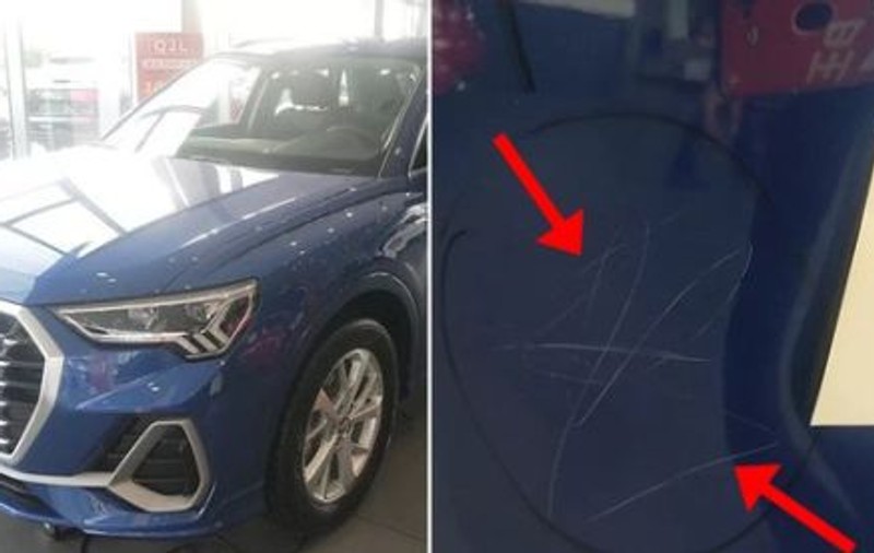 Amendă usturătoare pentru părinți după ce o fetiță a zgâriat 10 mașini de lux într-un showroom
