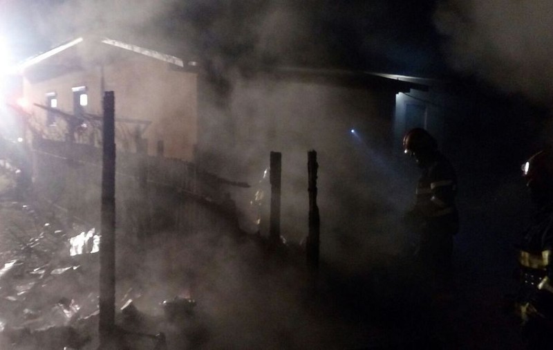 Incendiu devastator la o microfermă din Vrancea. Peste 100 de animale au fost ucise de flăcări