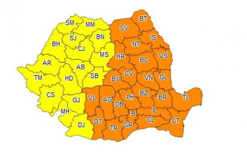 Codul portocaliu de ger şi ninsori consistente a fost prelungit până pe 4 martie
