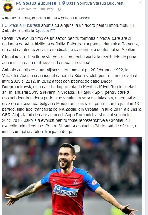 Anunțul celor de la FCSB