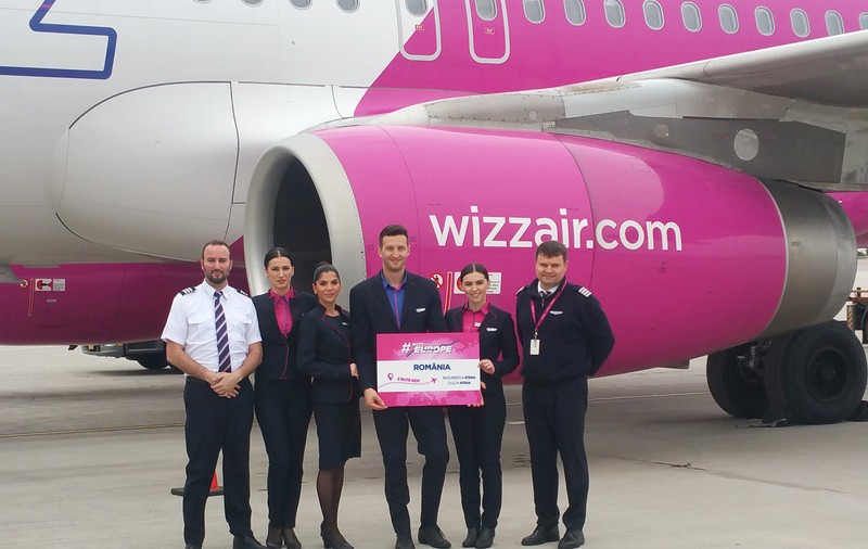 Compania WizzAir lansează două rute noi din București și Cluj