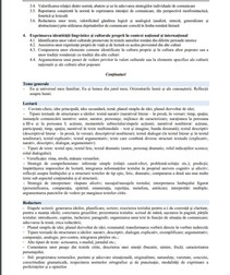 Programă Limba Română Evaluare Națională 2022