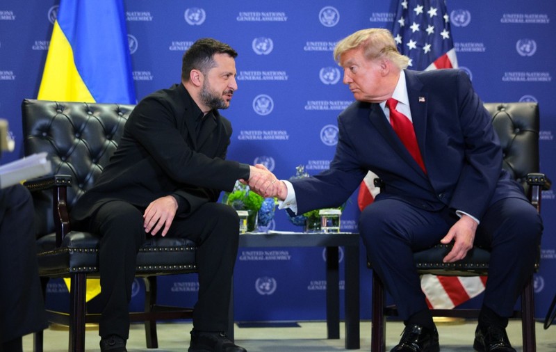 Volodimir Zelenski si Donald Trump la New York, la Adunarea Generală a ONU