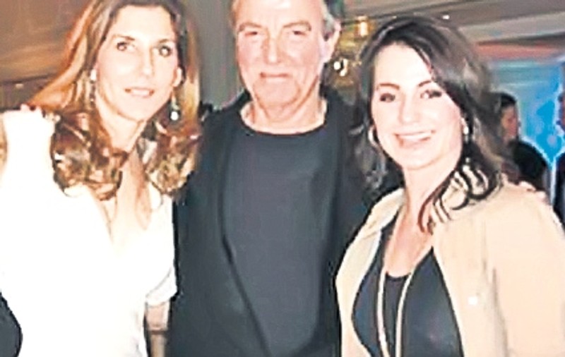 Nadia, la petrecere cu Eric Braeden şi Monica Seles