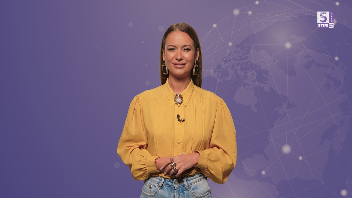 Denisa Macovei prezinta rubrica 5 Știri by Libertatea Monden