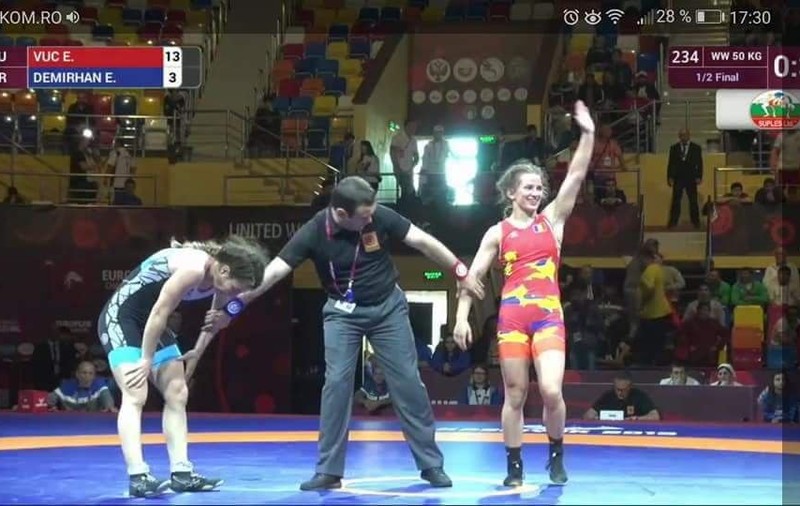 Campionatele Europene de lupte Rusia 2018. Alina Vuc a pierdut finala categoriei 50 kg, dar rămâne cu argintul