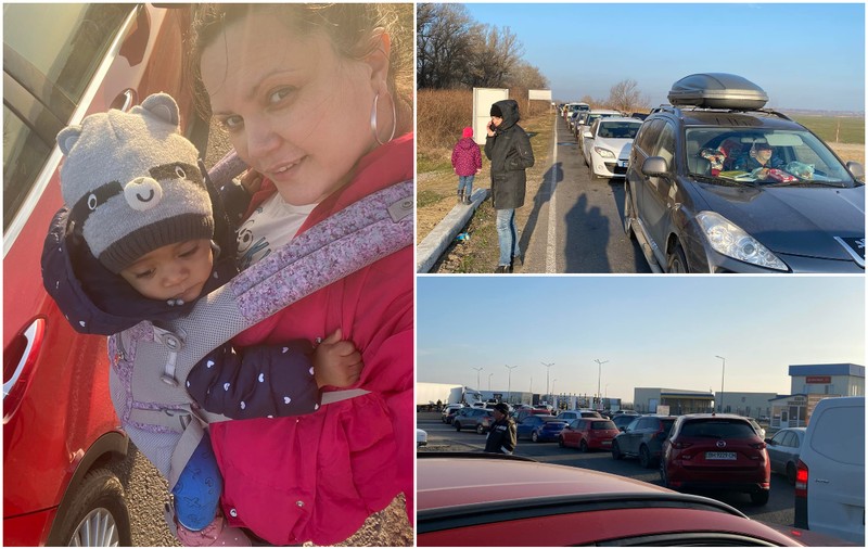 O mamă româncă și bebelușul ei, salvați din Odesa după un apel pe Facebook: „Tot ce doresc este să îmi duc fiul în siguranță”