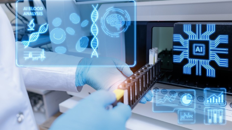 Tehnologie de inteligență artificială de laborator pentru analiza sângelui.