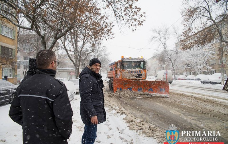 Sectorul 6, deszăpezit de o firmă cu legături care duc spre Tel Drum