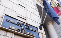 Panou cu Consiliul National al Audiovizualului 