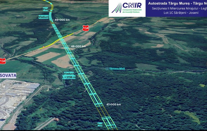 Pas important pentru Autostrada ,,Unirii” A8: toate loturile secţiunii montane Sărăţeni-Pipirig sunt gata de lucrări