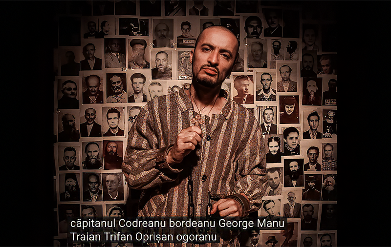 Raperul Cedry2k se autoportretizează în videoclipurile sale în costumații ale deținuților din închisorile comuniste. Foto: captură YouTube