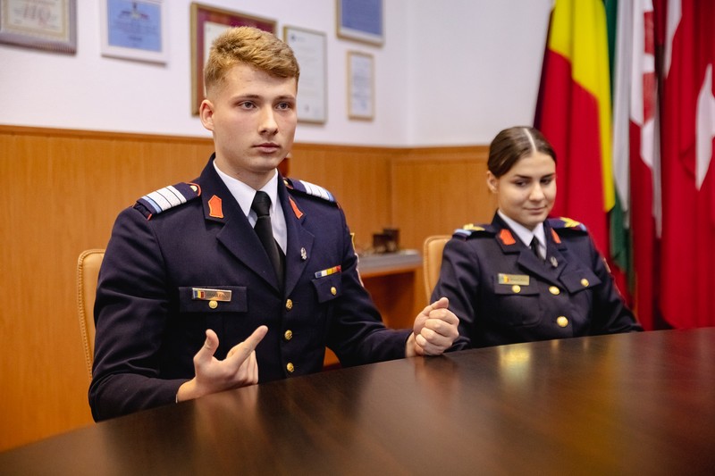 Petru Bănulescu, elev plutonier adjutant, crede că un bun militar trebuie să știe „câte puțin din fiecare”