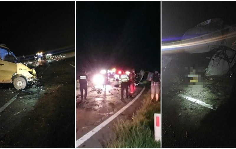 Doi morţi şi trei răniţi, printre care și un copil, după ce două dube s-au tamponat în Mureș