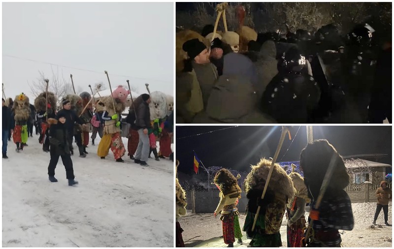 VIDEO | Tradiționala bătaie de la Ruginoasa, oprită cu jandarmii și poliția: „Lasă-i, bă, ghioaga!”