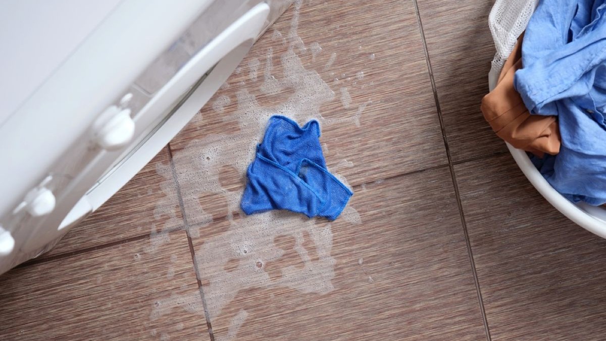 De ce curge apă de sub mașina de spălat. Sursă foto: Shutterstock